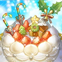 聖夜的白色蛋糕